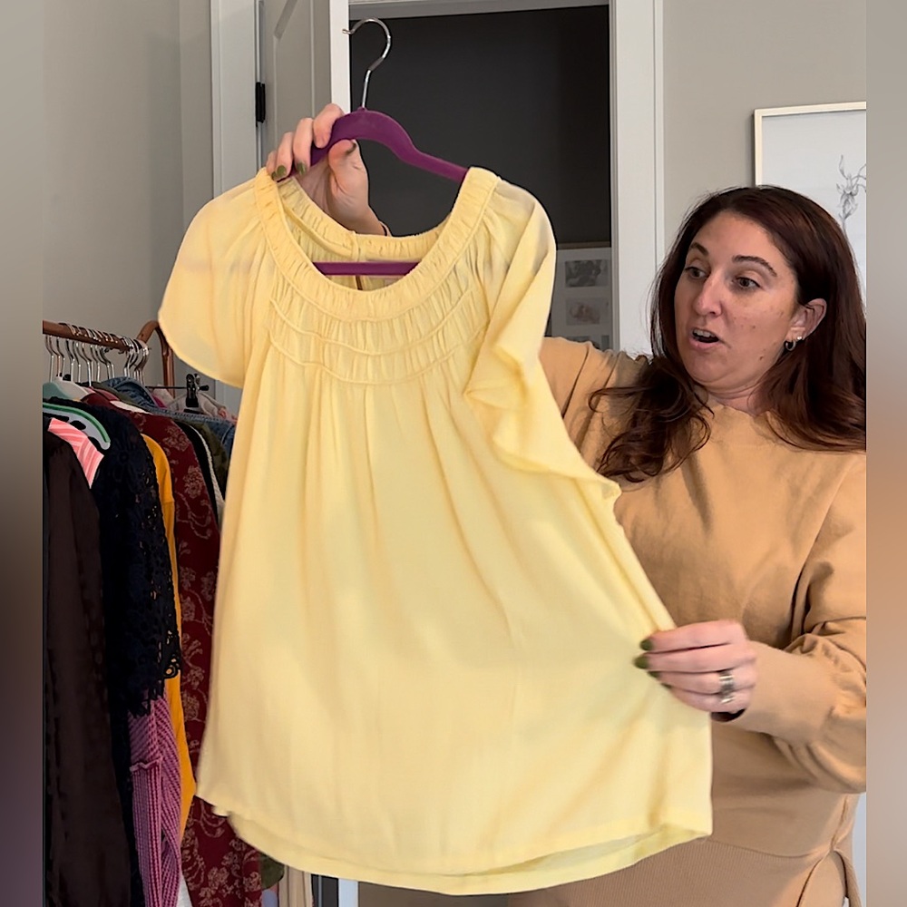 Mixed media blouse